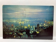 1975年山頂望港九夜景 實寄 香港明信片
