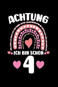 Achtung Ich bin schon 3: 3.Geburtstag & Regenbogen Notizbuch 6' x 9' 3 Jahre alt Kindergeburtstag Ge
