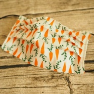 英國製作 環保可洗 可愛小蘿蔔棉布口罩 可放入濾芯或即棄口罩