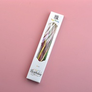 6Pcs Happy Birthday Cake Topper Decorations Ornament Retro Curve Candle Festival Party Baking Desser