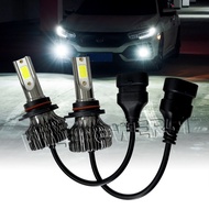 2pcs Ultra White Light 9005 HB3 55W 12V COB LED Long Bright High Power Bulb Headlight Fog Low Beam