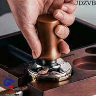 JDZVB Coffee Tamper, 51/53/58MM Flat/threaded Bottom Coffee Leveler, Durable Self-rebounding Wood Ha