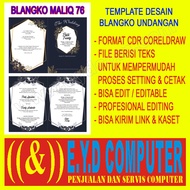 DESAIN TEMPLATE BLANGKO UNDANGAN MALIQ 76 FILE SETTING UNTUK MEMPERMUDAH PROSES CETAK FILE FORMAT CD