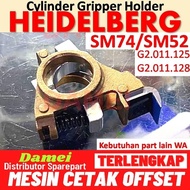 HEIDELBERG SM52 CYLINDER GRIPPER HOLDER SM74 G2.011.125 G2.011.128