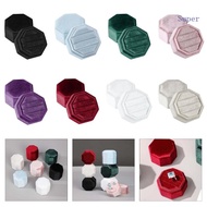 Super Triple Rings Ceremony Box Soft Velvets Wedding Rings Display Box Velvets Rings Box Suitable fo
