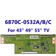 Papan T-con untuk LG43/49/55 inci V15 FHD DRD 6870C-0532A 6870C-0532B 6870C-0532C