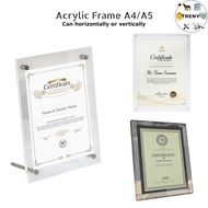 Acrylic Photo Display Stand /Photo Display /Acrylic Photo Frames Certificate Poster Display Stand A4