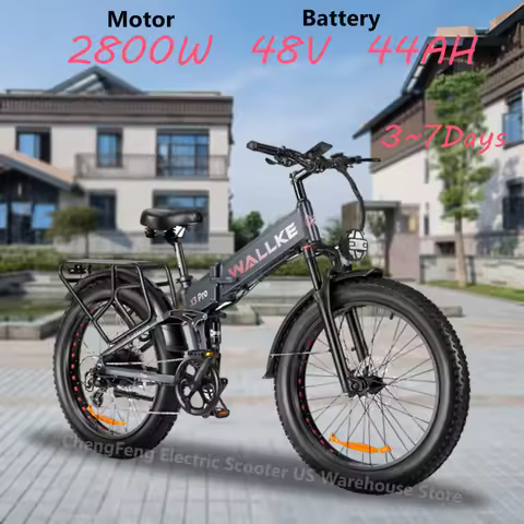 Ebike WALLKE X3 Pro Max 2000W Motor 48V 44AH Battery, 26-inch Shock Absorbing Tires, Hydraulic Brake