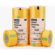 3M 2688 Masking Tape Washi High-Temperature Covering Tape No residue from the tape