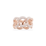 APM Monaco wide chain ring female temperament generous surrounding interlocking index finger ring ri