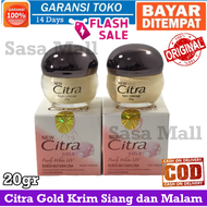 Bayar di Tempat Citra Gold Krim Siang dan Malam Pearly White UV Day and Night Cream 20gr Original Ho