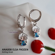 Anting Anak Frozen Elsa Emas Perak Perhiasan Fashion Import ANA008 GTHM