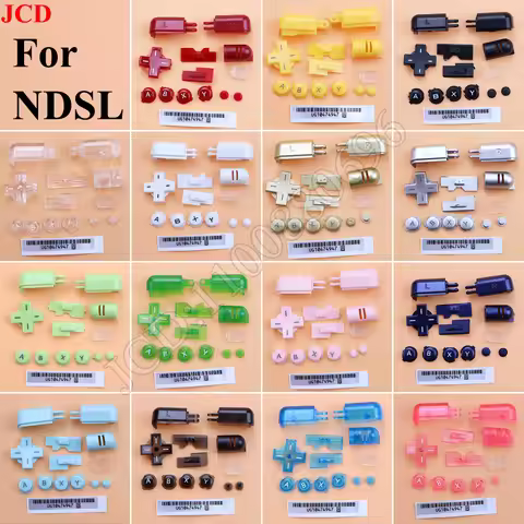 1Set Replacement A B X Y L R D Pad Cross Button Full Button Set For DS Lite NDSL Buttons For DS Lite