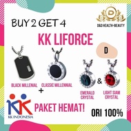 Best Seller Buy 2 Get 4 Kalung Kk Liforce Black + Classic / Ori 100%
