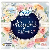 unicharm SOFY Kiyora 舒爽清香衛生護墊鮮花香(彩色) 72片 平行進口