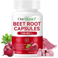 Kapsul ubi bit 1300 mg.   Suplemen ubi merah berintensiti tinggi, 60 kapsul vegetarian - Nitrik Oksi