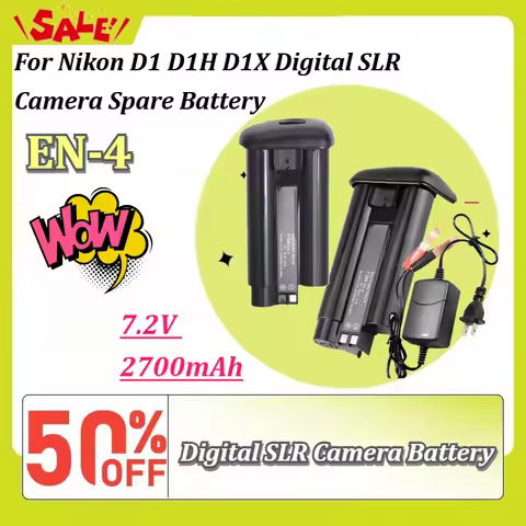 Nikon Battery New 7.2V 2700mAh EN-4 Ni-MH Fully Decoded Replacement Camera Pack for D1 D1H D1X Digit