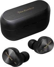 Technics EAH-AZ80E-K Wireless Earbuds with Noise Cancelling, 3 Device Multipoint Bluetooth, Comforta