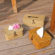 Straw tissue box, Manual carton napkin box household pump restaurant pump box Classic storage box