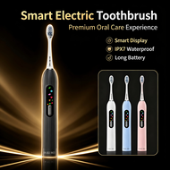 Digital Sonic Electric Toothbrush LCD Display 5 Modes 3 Intensity Adjustment High-Power Sonic Vibrat