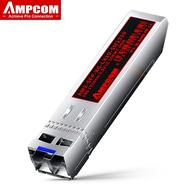 AMPCOM 10G LC SFP+ Single Mode Duplex Transceiver Module 10GBase-LR SFP 1310nm 10km 20km DOM SMF Fib