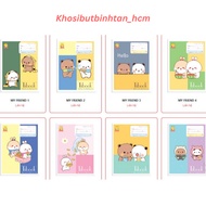 Lốc 10 quyển tập học sinh My Friend Thuận Tiến 96 trang hình gấᴜ dễ thương 60gsm phù hợp cho học sin