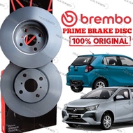 100% ORIGINAL BREMBO PERODUA AXIA D74A 2023> FRONT BRAKE PAD & BRAKE DISC ROTOR