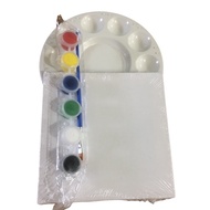 Art & Craft White Canvas Painting (Blank) Set for kids