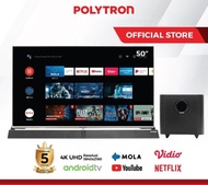 LED TV POLYTRON Smart Android Cinemax Soundbar 50 inch PLD 50BUG9959