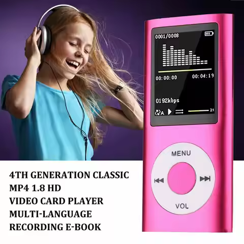 Hot 1.8 Inch MP4 Player Music Player With FM Radio Video Player E-book Built-in Memory FM Radio Hifi
