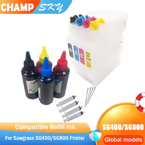 SG400 Refillable Ink Cartridge + Ricoh Sublimation Ink . For Ricoh SG400 SG800 Printer