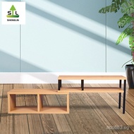 Simple Living Room American Style TV Cabinet Modern Light Mid-Ancient Coffee Table Set Small Apartme