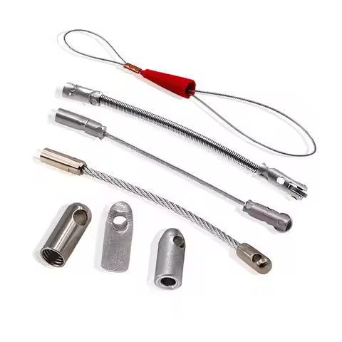 Fast Auxiliary Tools For Repair Electrician Wire Cable Elastic Threader Fish Tape Leader Connector H