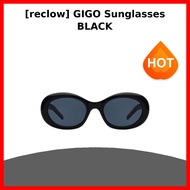 [reclow] GIGO Sunglasses BLACK / Korean Sunglasses / Chunky Oval Frame / 100% Genuine by reclow