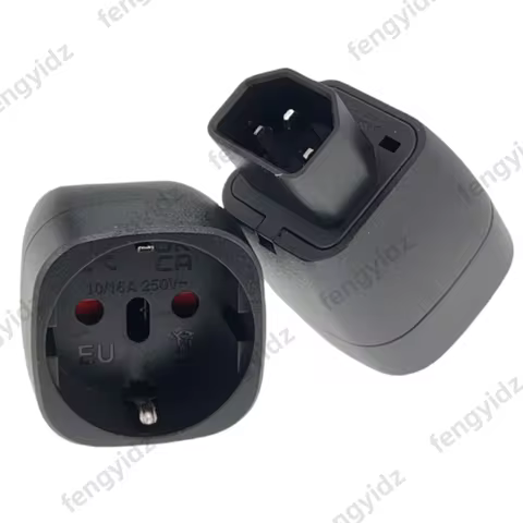 Euro to C14 Travel Adaptor Plug PDU/UPS Server IEC320-C14 3 Pin AC Power Adaptor Plug Socket Convert