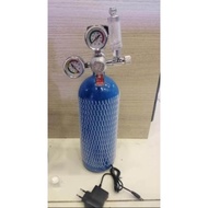 Set New Tong Hitam CO2 tank 2L with solenoid regulator FREE Analog Timer