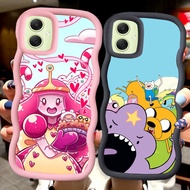 MERAH Z-4 Adventure Time Red Black Pink Case Casing for Samsung Galaxy M13 M04 A04 A04E F04 A05 5G
