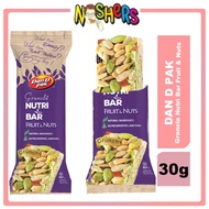 Noshers Dan D Pak Granola Nutri Bar Fruit &amp; Nuts 30g Weight Loss Oats Bar Lower Cholesterol