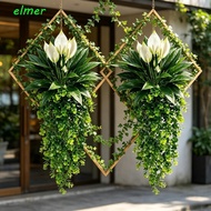 ELMER Artificial Eucalyptus Hanging Plant, Realistic Simulated Eucalyptus Wall Vine Set, Anti-fade L