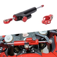 Motorcycle Steering Damper Stabilizer 10 Inch Universal Aluminum Alloy Motorcycle Steering Direction
