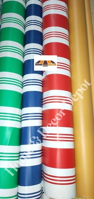 TOLDA LUNA MAKAPAL STRIPE AT YELLOW Super Laminated Per Meter sa haba TRAPAL TOLDA LUNA