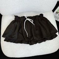 Women's Flared Felt Skirt, Youthful and Easy to Coordinate Outfit H CV0018