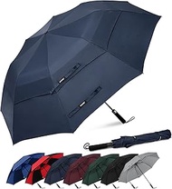 G4Free 62 Inch Portable Golf Umbrella Automatic Open Large Oversize Vented Double Canopy Windproof W