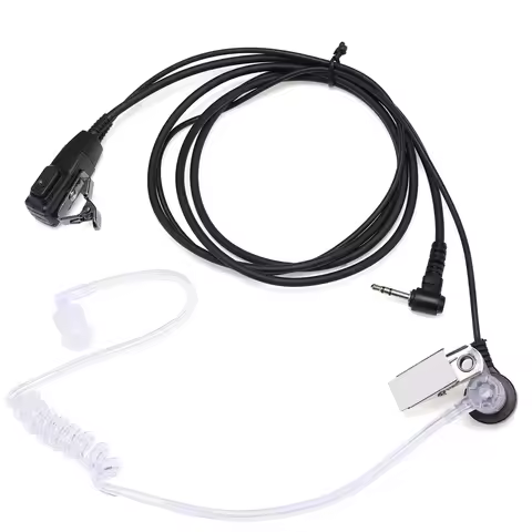 1pin 2.5mm FBI Covert Acoustic Tube Earpiece Headset for Motorola Radio XT180 TKLR T92 H2O T82 T80 T