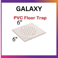 6 inch x 6 inch PVC Toilet Floor Trap Grating Plastic Floor Trap Bathroom Tandas