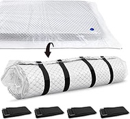 Storage Master Vacuum Storage Bag for Queen Full Size Mattress - Ideal for Memory Foam and Latex Up to 14 Inches - Designed for Easy Moving, Shipping and Storing with Straps (QUEEN/FULL)