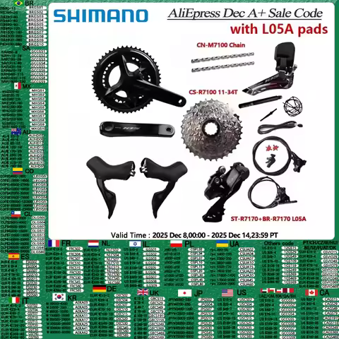 Shimano 105 Di2 R7170 R7100 2x12Speed Crank 170mm/172.5mm R7150 Rear Derailleur R7100 11-36T/11-34T 