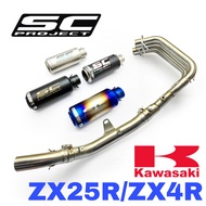DESIGN SC PROJECT Exhaust KAWASAKI ZX25R FULL SYSTEM Stainless Steel MANIFOLD + TITANIUM Muffler Mot