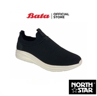 Bata บาจา North Star รองเท้าผ้าใบ Slip on แบบสวม รองรับน้ำหนักเท้าได้ดี สวมใส่ง่าย สำหรับผู้ชาย สีดำ 8596036