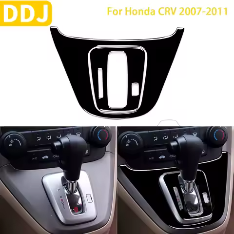 For Honda CRV 2007-2011 Accessories Car Plastic Black Interior Automatic Gear Shifting Panel Trim St